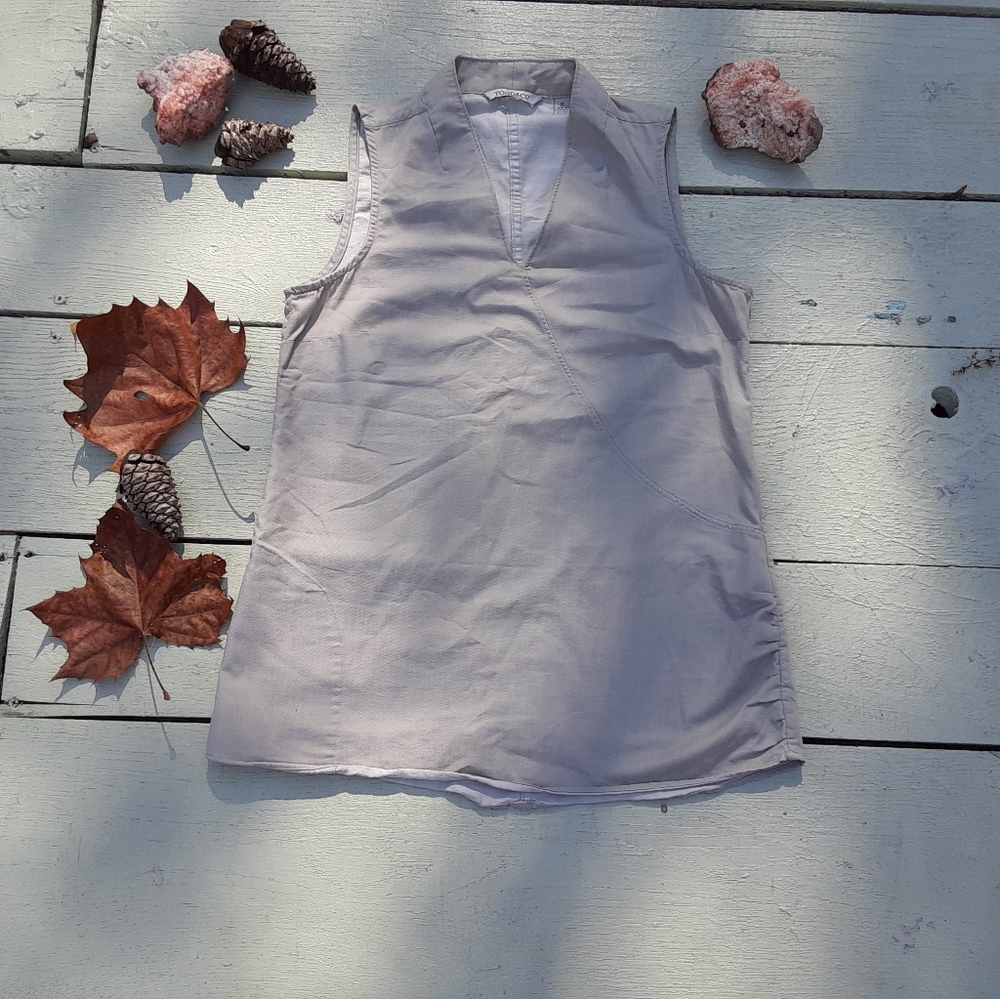 Toad&Co Sleeveless Organic Cotton Top Sz Sm